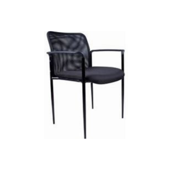 black chair with four legs